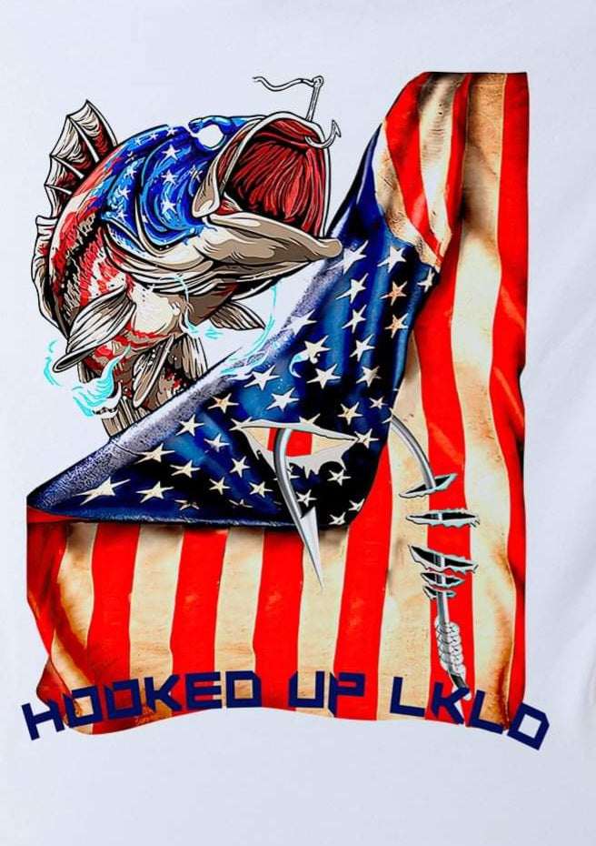 American Flag Bass – Hooked Up Lkld