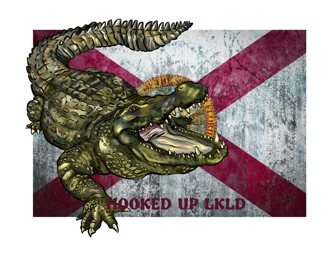 State of Florida Flag w/ Alligator