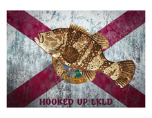 Load image into Gallery viewer, State of Florida Flag w/ Grouper
