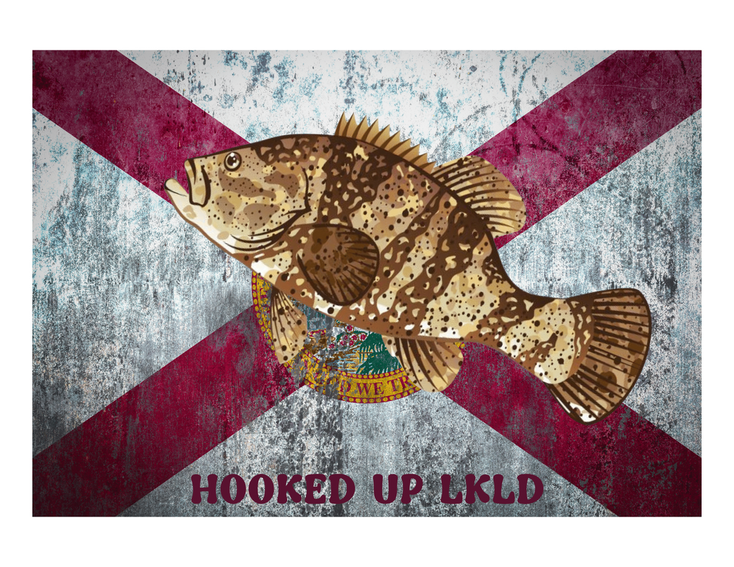 State of Florida Flag w/ Grouper
