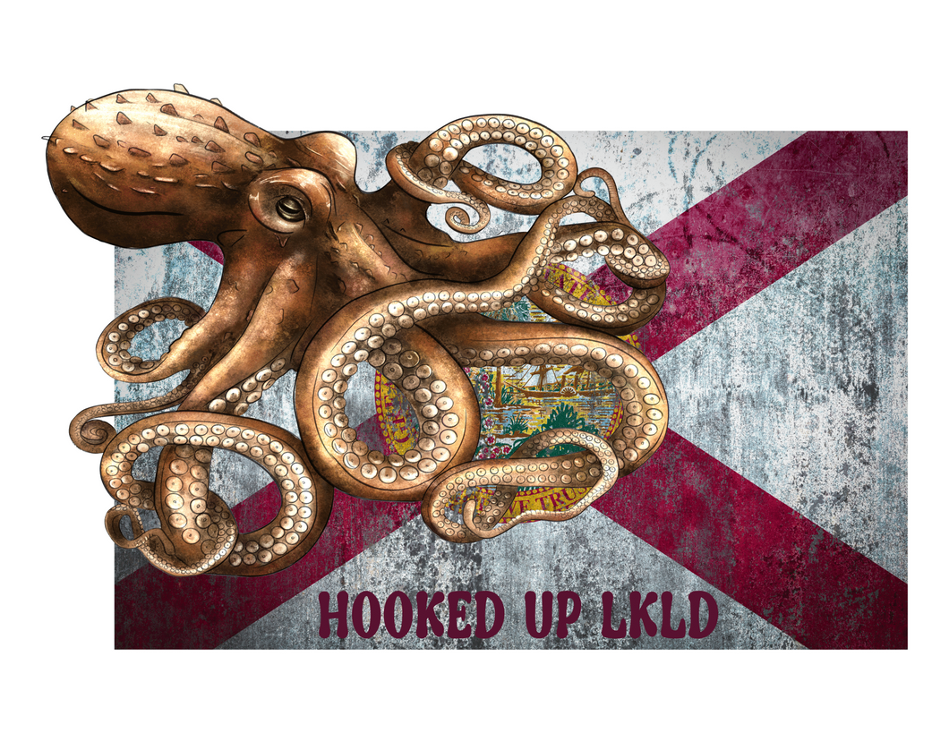 State of Florida Flag w/ Octopus
