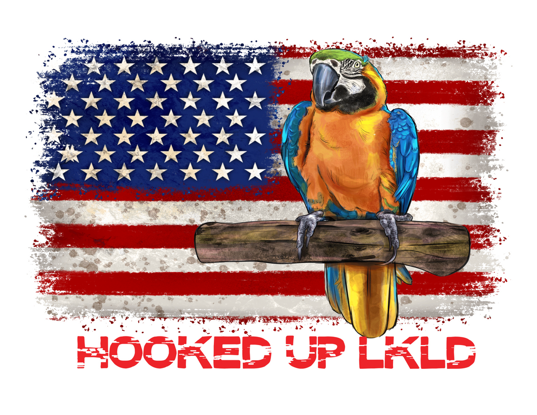 USA Flag Parrot